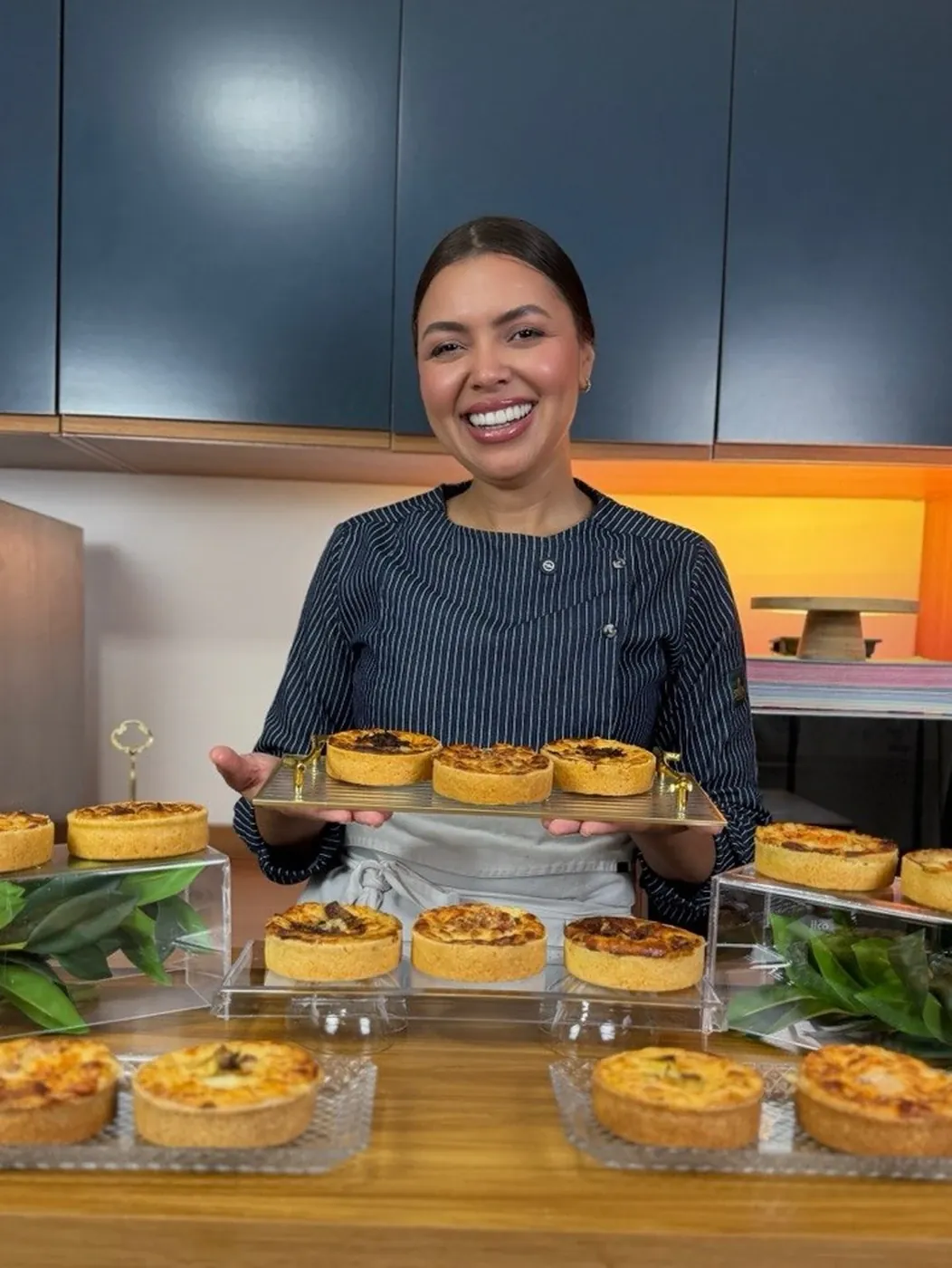 Quiche da Geicy com casca crocante e topo dourado